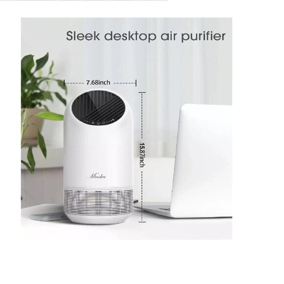 Mooka 3-in-1 True HEPA Indoor Home Air Purifier with 3 Speed Settings,HA1145 - Picture 2 of 2